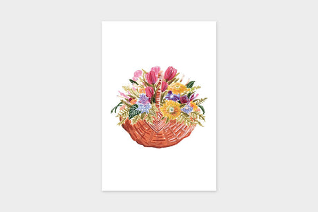 Art Touch MARU Floral Pattern Postcards / TOUCH & FLOW - bungu