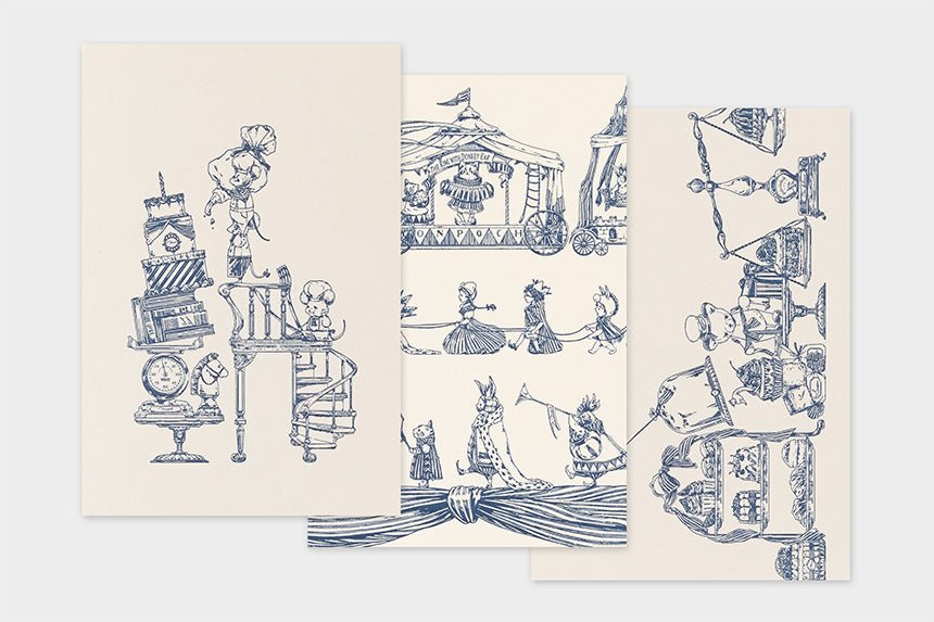 Art Touch monpoche Letterpress Postcards / TOUCH & FLOW - bungu