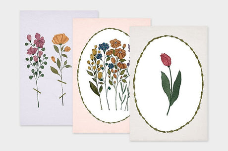 Art Touch pampeliska Floral Pattern Postcards / TOUCH & FLOW - bungu