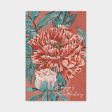 Art Touch Postcard Yuko Kurihara Floral Pattern / TOUCH & FLOW - bungu