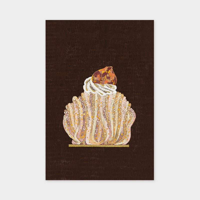 Art Touch Postcard Yuko Kurihara Floral Pattern / TOUCH & FLOW - bungu