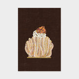 Art Touch Postcard Yuko Kurihara Floral Pattern / TOUCH & FLOW - bungu
