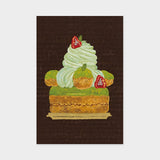 Art Touch Postcard Yuko Kurihara Floral Pattern / TOUCH & FLOW - bungu