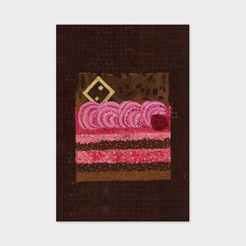 Art Touch Postcard Yuko Kurihara Floral Pattern / TOUCH & FLOW - bungu