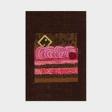 Art Touch Postcard Yuko Kurihara Floral Pattern / TOUCH & FLOW - bungu