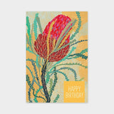 Art Touch Postcard Yuko Kurihara Floral Pattern / TOUCH & FLOW - bungu
