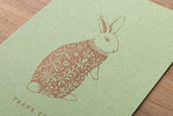 Art Touch Tamane Iwata Letterpress Postcard / TOUCH & FLOW - bungu