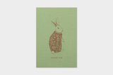 Art Touch Tamane Iwata Letterpress Postcard / TOUCH & FLOW - bungu