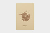 Art Touch Tamane Iwata Letterpress Postcard / TOUCH & FLOW - bungu