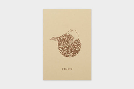 Art Touch Tamane Iwata Letterpress Postcard / TOUCH & FLOW - bungu