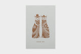 Art Touch Tamane Iwata Letterpress Postcard / TOUCH & FLOW - bungu