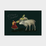 Art Touch tera X'mas Reindeer Postcard / TOUCH & FLOW - bungu