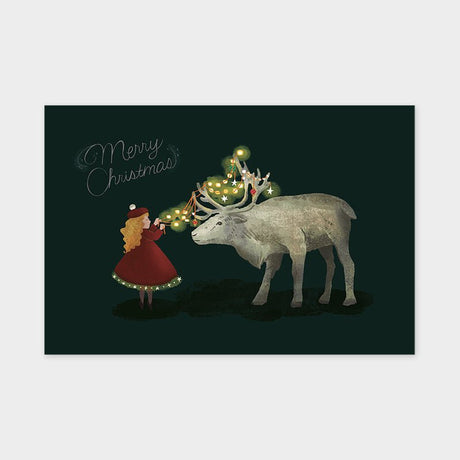 Art Touch tera X'mas Reindeer Postcard / TOUCH & FLOW - bungu