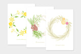 Art Touch Asako Yoshinaka Seasonal Wreath Postcards / TOUCH & FLOW