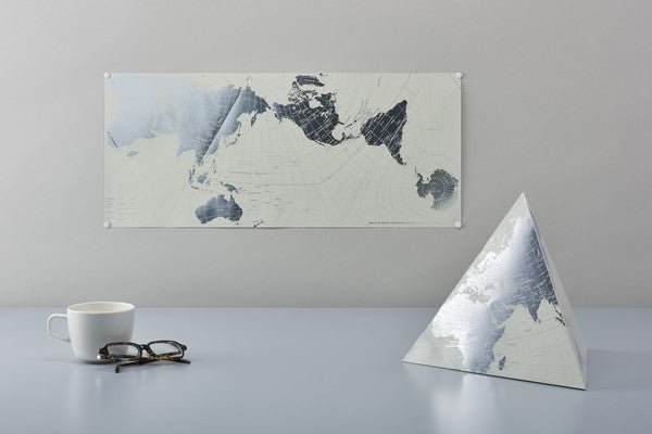 AuthaGraph World Map Platinum / Marumo Printing Stationery - bungu