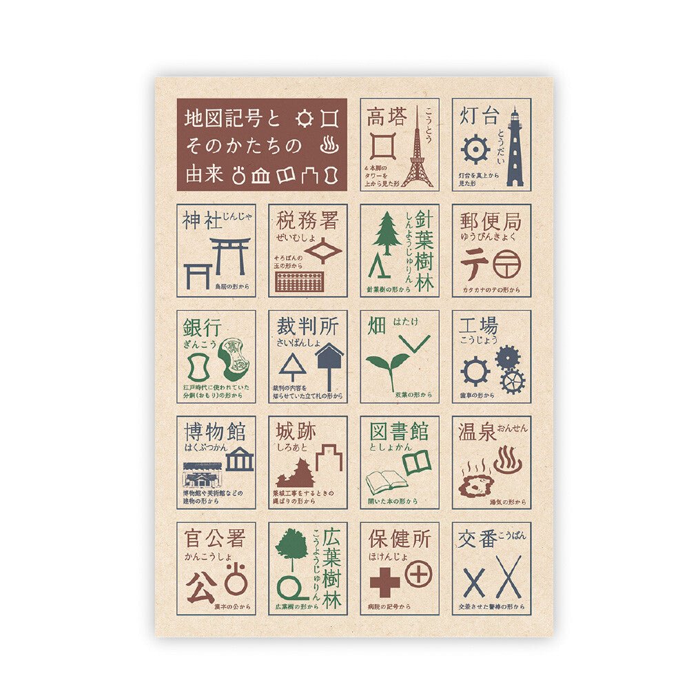 B5 Notebook Map Symbols / Tokyo Cartographic - bungu