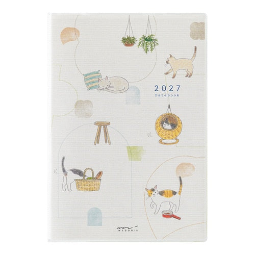 Cat Pocket Diary 2027 / MIDORI