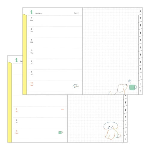 Dog Pocket Diary 2027 / MIDORI
