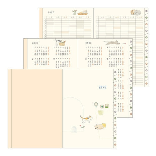 Cat Pocket Diary 2027 / MIDORI