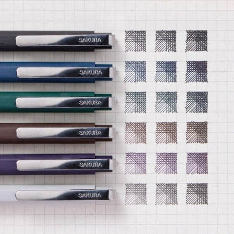 Ballsign iD Single 6 Color Gel Pen Set / SAKURA - bungu