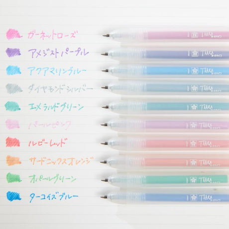 Ballsign Tiara Glitter Knock Pen 10 Color Set / SAKURA - bungu