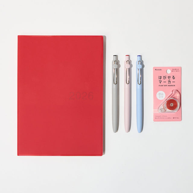 Basic 2026 Planner Bundle – Red - bungu