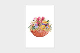 Art Touch MARU Floral Pattern Postcards / TOUCH & FLOW