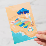 “Beachside Daydreams” Postcard by Angelyn / bungu - bungu