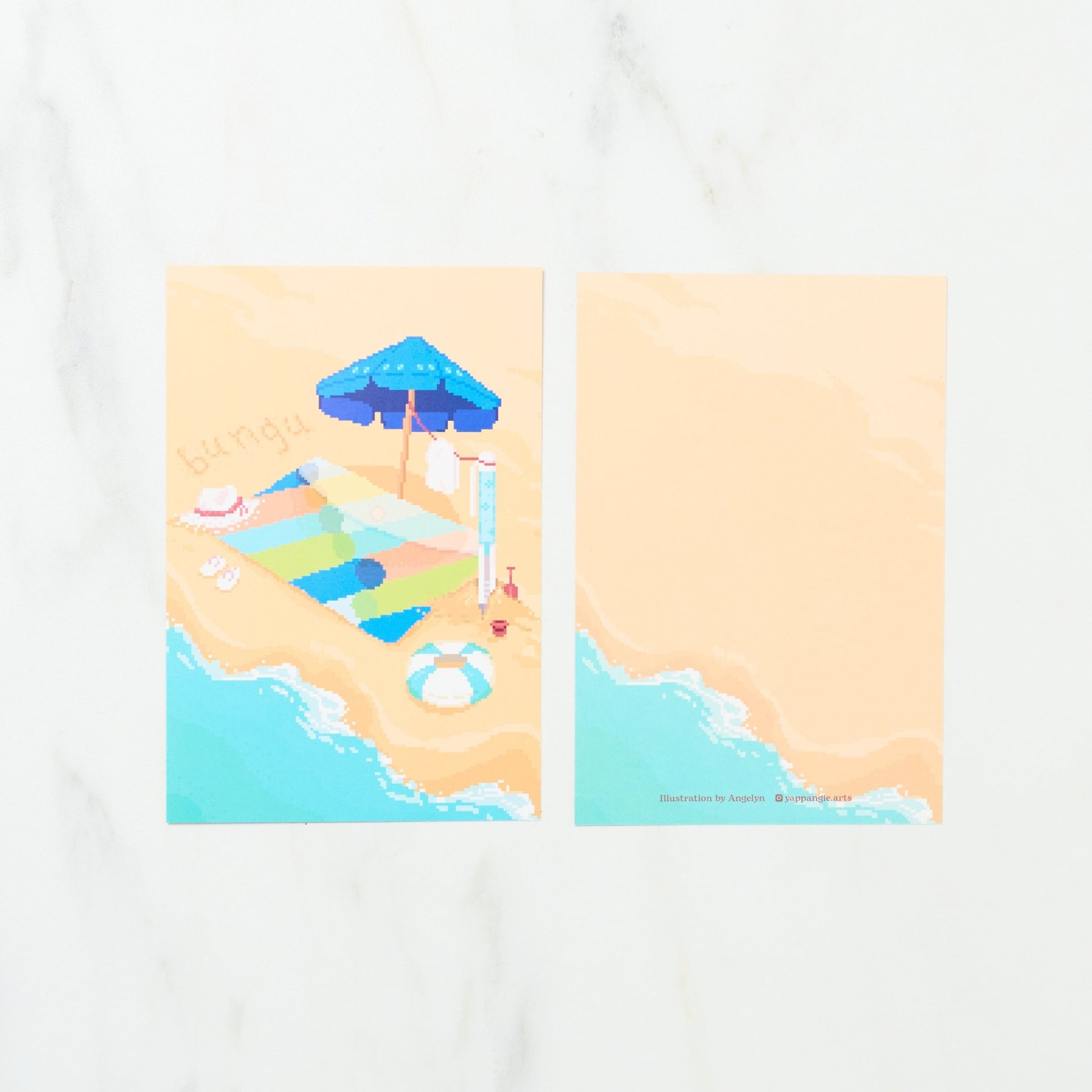 “Beachside Daydreams” Postcard by Angelyn / bungu - bungu