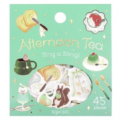 BGM Foil Stamping "Afternoon Tea Party" Stickers / Background Music - bungu