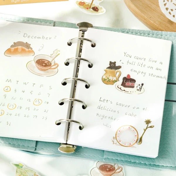 BGM Foil Stamping "Afternoon Tea Party" Stickers / Background Music - bungu