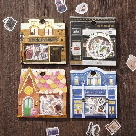 BGM Foil Stamping "Fantasy Shopping Arcade" Stickers / Background Music - bungu