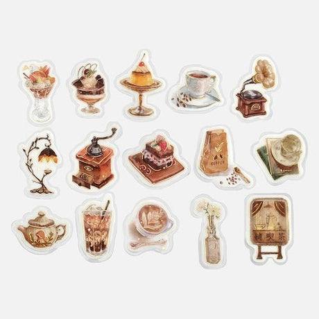 BGM Foil Stamping "Kissa A La Mode" Flake Stickers / Background Music - bungu