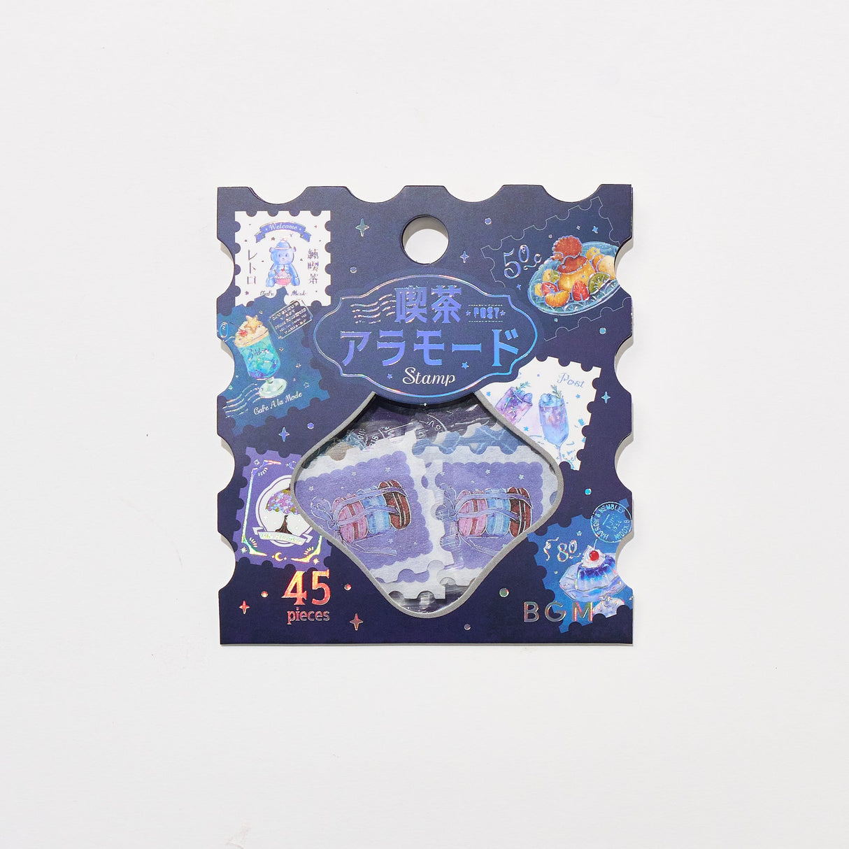 BGM Foil Stamping "Kissa A La Mode: Stamp" Flake Stickers / Background Music - bungu