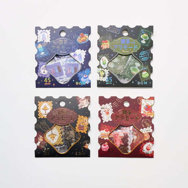 BGM Foil Stamping "Kissa A La Mode: Stamp" Flake Stickers / Background Music - bungu