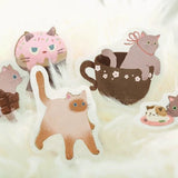 BGM Foil Stamping "Nyan Cafe" Stickers / Background Music - bungu