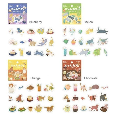 BGM Foil Stamping "Nyan Cafe" Stickers / Background Music - bungu