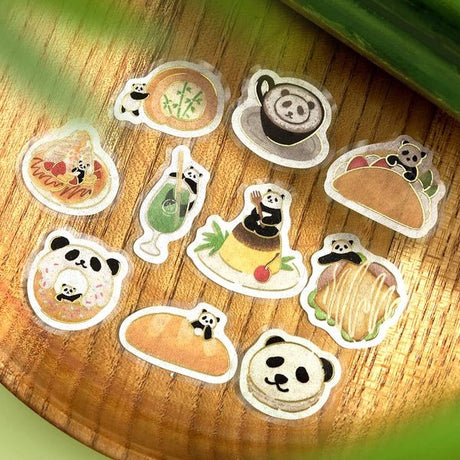 BGM Foil Stamping "Panda Biyori" Stickers / Background Music - bungu