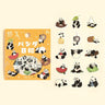 BGM Foil Stamping "Panda Biyori" Stickers / Background Music - bungu