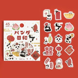 BGM Foil Stamping "Panda Biyori" Stickers / Background Music - bungu