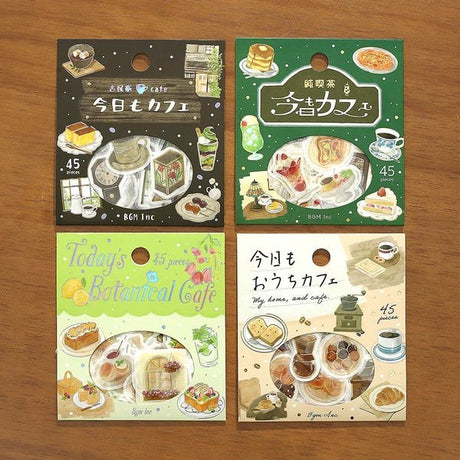 BGM Foil Stamping "Today's Cafe" Stickers / Background Music - bungu