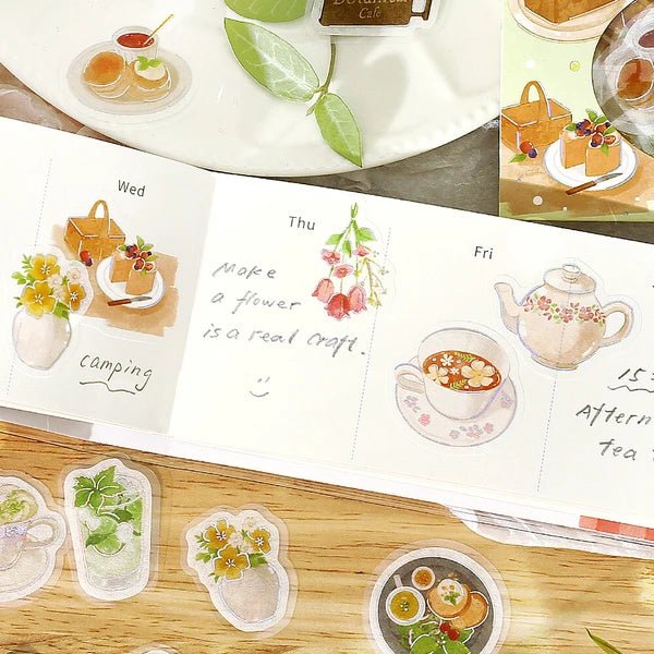BGM Foil Stamping "Today's Cafe" Stickers / Background Music - bungu