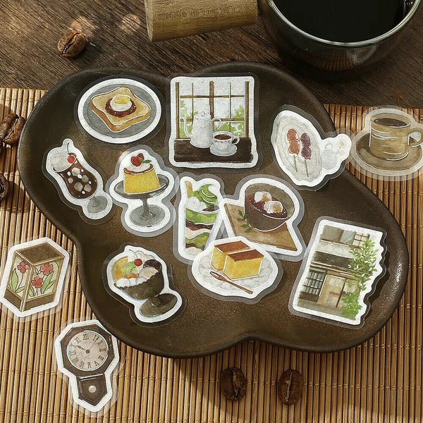 BGM Foil Stamping "Today's Cafe" Stickers / Background Music - bungu