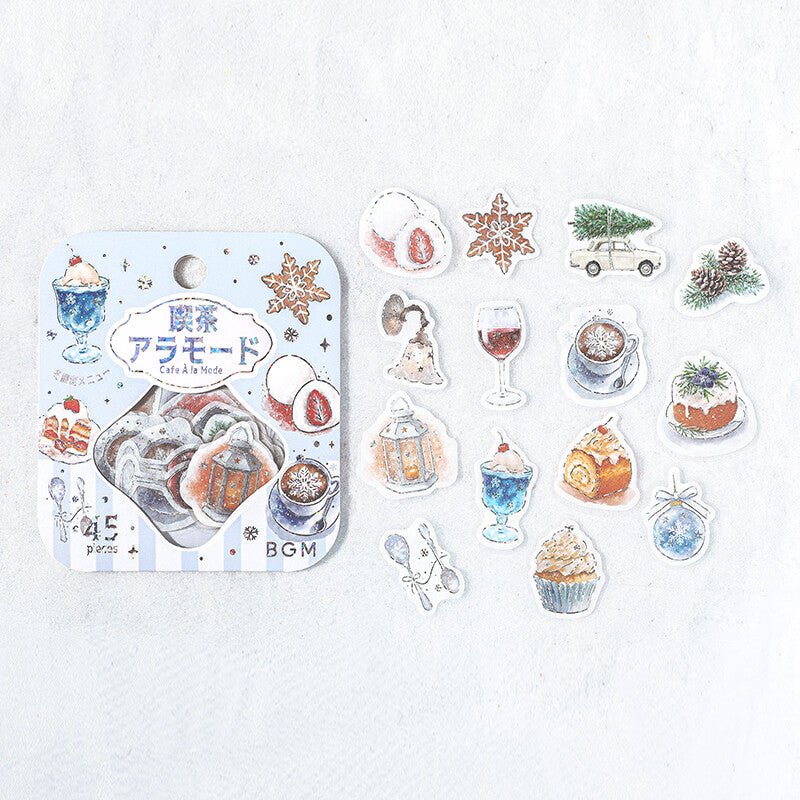 BGM Foil Stamping Winter Stickers / Background Music - bungu