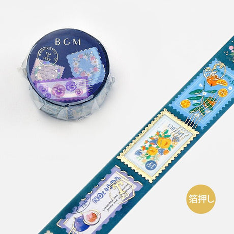 BGM Post Office 20mm Foil Masking Tape / Background Music - bungu