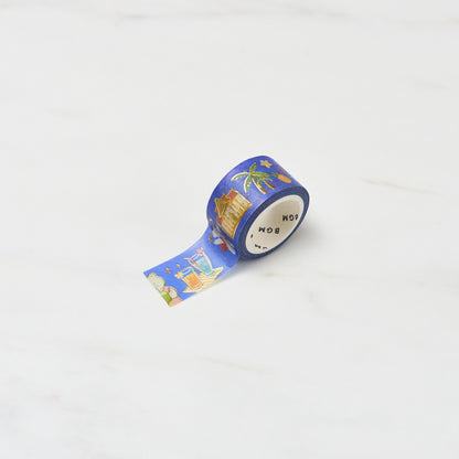 BGM World Cafe Travelogue Series Foil Masking Tape / Background Music - bungu