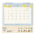 Bird Ring Desk Calendar 2027 / MIDORI - bungu