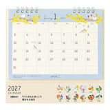 Bird Ring Desk Calendar 2027 / MIDORI - bungu