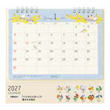 Bird Ring Desk Calendar 2027 / MIDORI
