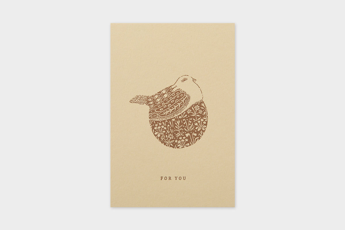 Art Touch Tamane Iwata Letterpress Postcard / TOUCH & FLOW